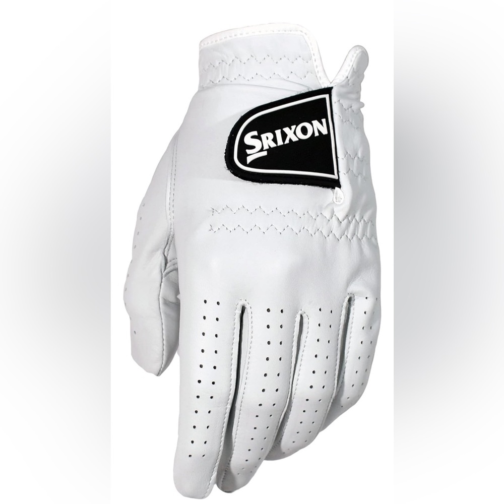 *NWT Srixon Cabretta Glove Men’s Medium Reg Right White Pull On Breathable